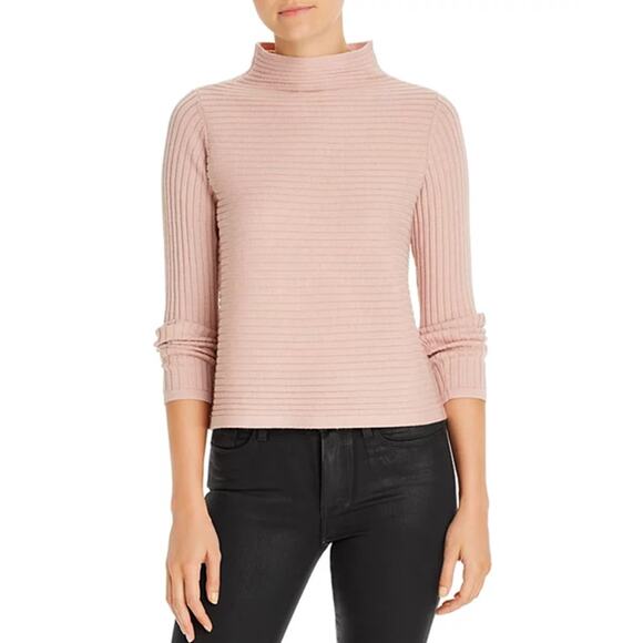 Eileen Fisher Ribbed Funnel Neck Sweater Pink Size PS - Picture 1 of 8